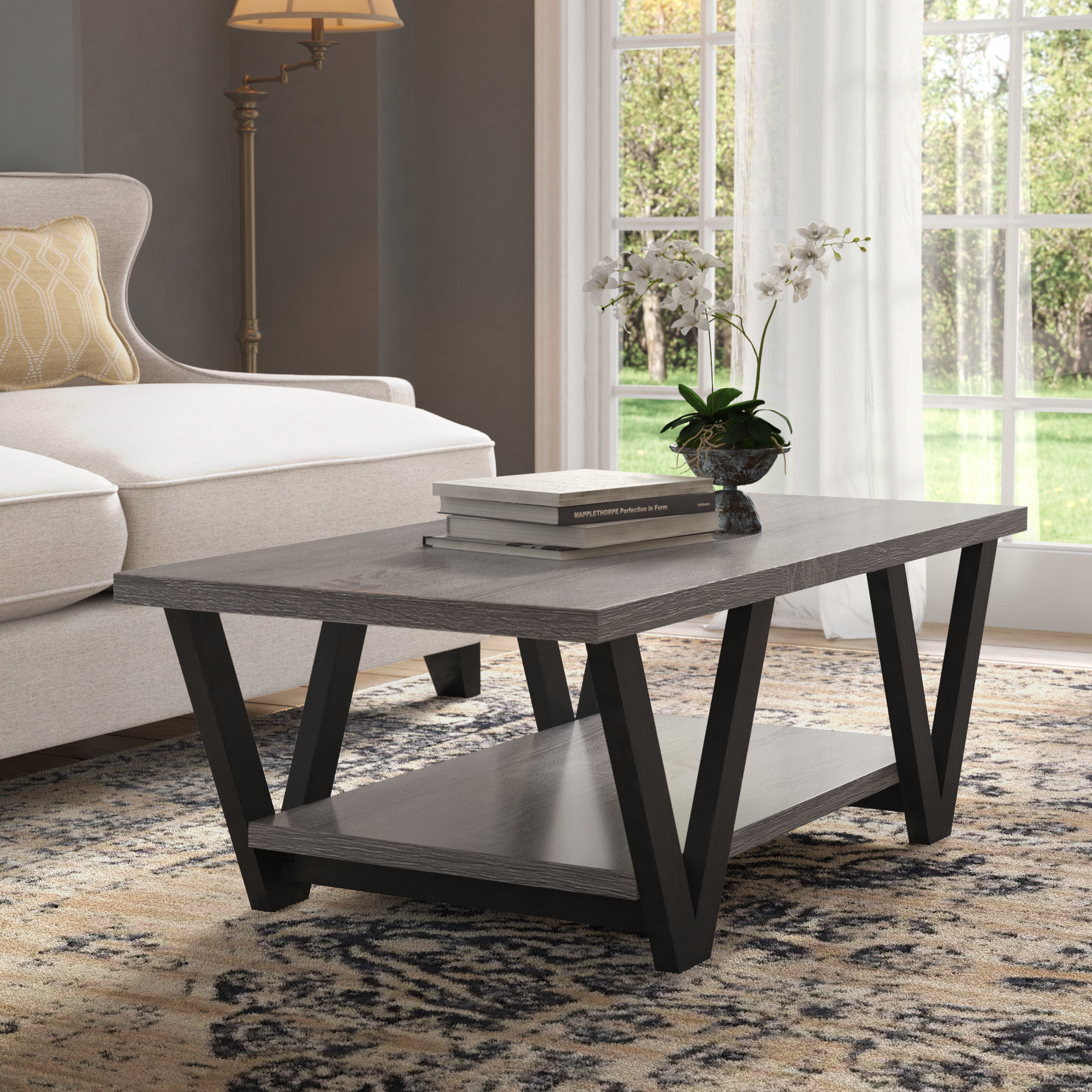 Trent Austin Design Lawrence Hill 4 Legs Coffee Table with Storage ...