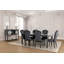 Chaise de salle à manger 2 pièces Glam Style