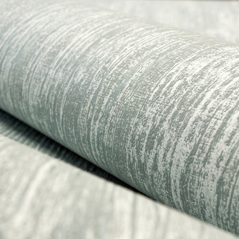 Arisdelsy Metallic Wooden Plank 10.05m x 53cm Textured Wallpaper Roll, Blue