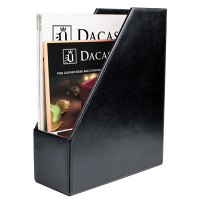 Leather Magazine Holder