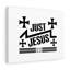 Just Jesus Cross - Wrapped Canvas Print-1384523223