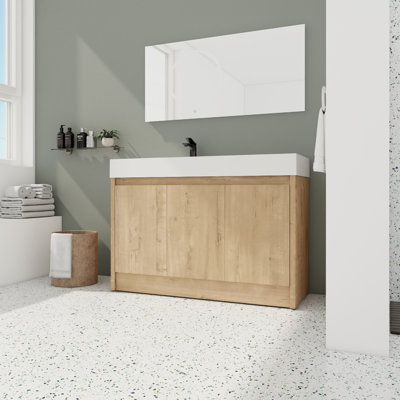 Nafeesa 47.67'' Single Bathroom Vanity with Resin Top