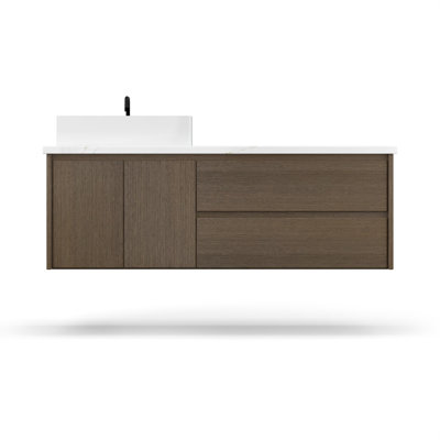 Gilded Single Left Bath Floating Vanity