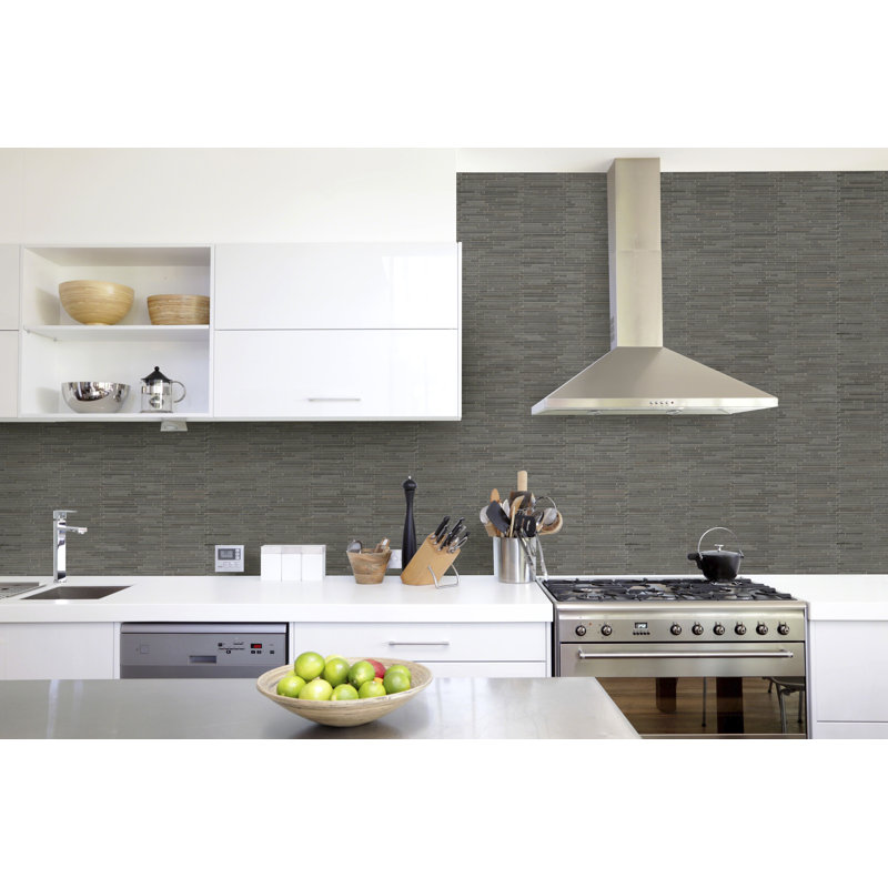 Basalt Azure x 12 in. x 12 in. Honed Basalt Mosaic Floor and Wall Tile