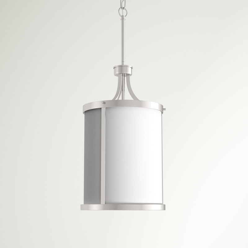 Ashaan 3 - Light Lantern Pendant, Polished Nickel