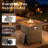 High Back Outdoor Furniture With 6-Inch Extra Thick Cushions, Patio Furniture Set With Fire Pit Table & Swivel Chairs, 8PCS Wicker Conversation Set For Yard, Deck, Poolside-1217993064-1217993060