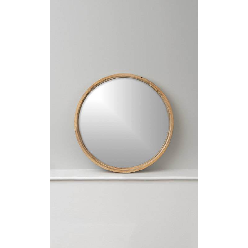 Ariya Wood Flat Wall Mirror
