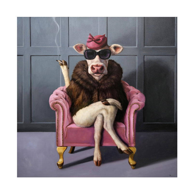 «Giovan Udder In Law On Canvas» par Lucia Heffernan, impression, H 24 po x l 24 po x P 2 po