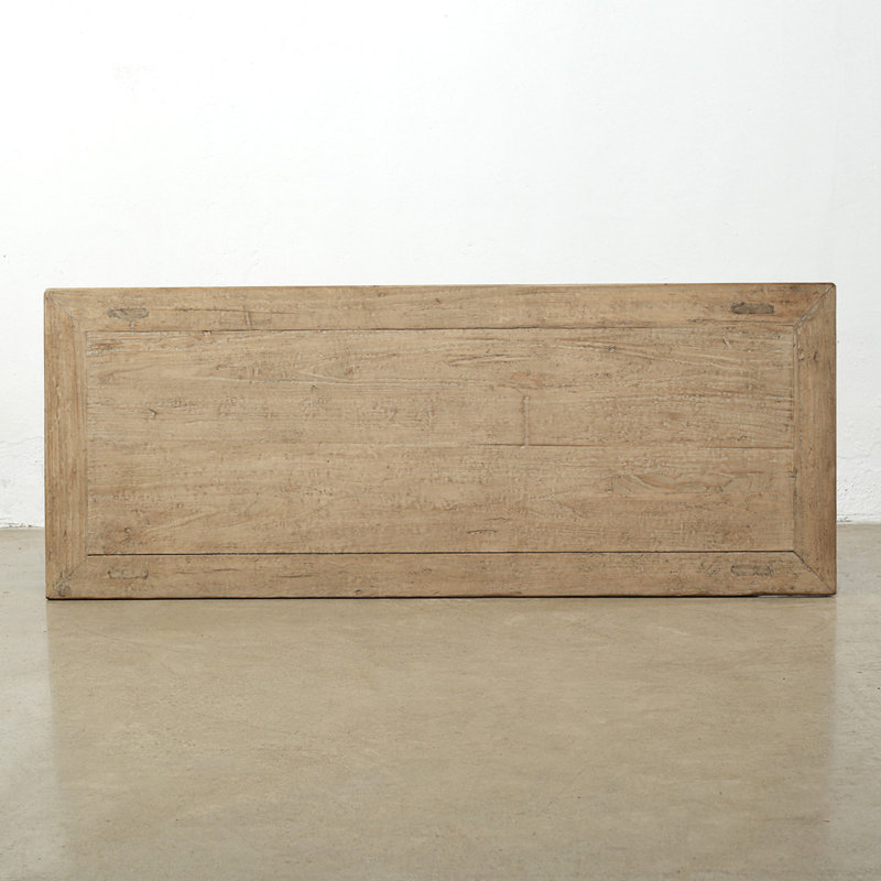 63 Inches Wide Coffee Table with Three Drawers Weathered Natural
