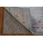 Tapis décoratif rayé gris et bleu Gabbeh 2x3