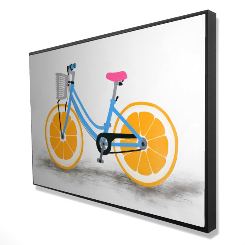 " Orange Wheel Bike "