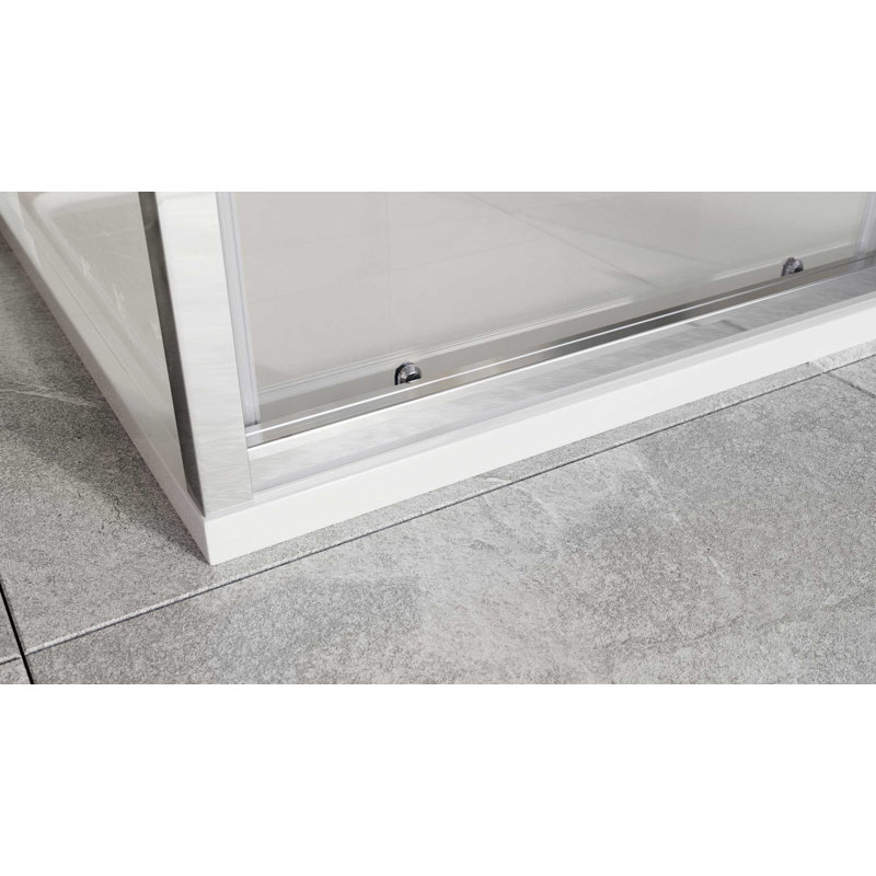Feora Semi-Frameless Shower Enclosure, 1400mm W x 800mm D