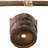 Rustic Wooden Patio Wishing Well Planter With Hanging Bucket And Shade Captivation, 25X25x53 Force,