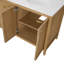 Benita 72" Rattan and Oak Bathroom Vanity