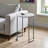 Barney White Accent Table
