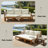 73.2" Outdoor Patio Sofa, Convertible Daybed with Cushions-420150911