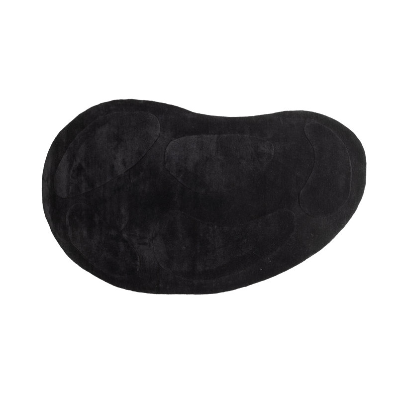 Arvene Wool 175cm X 290cm Area Rug, Black