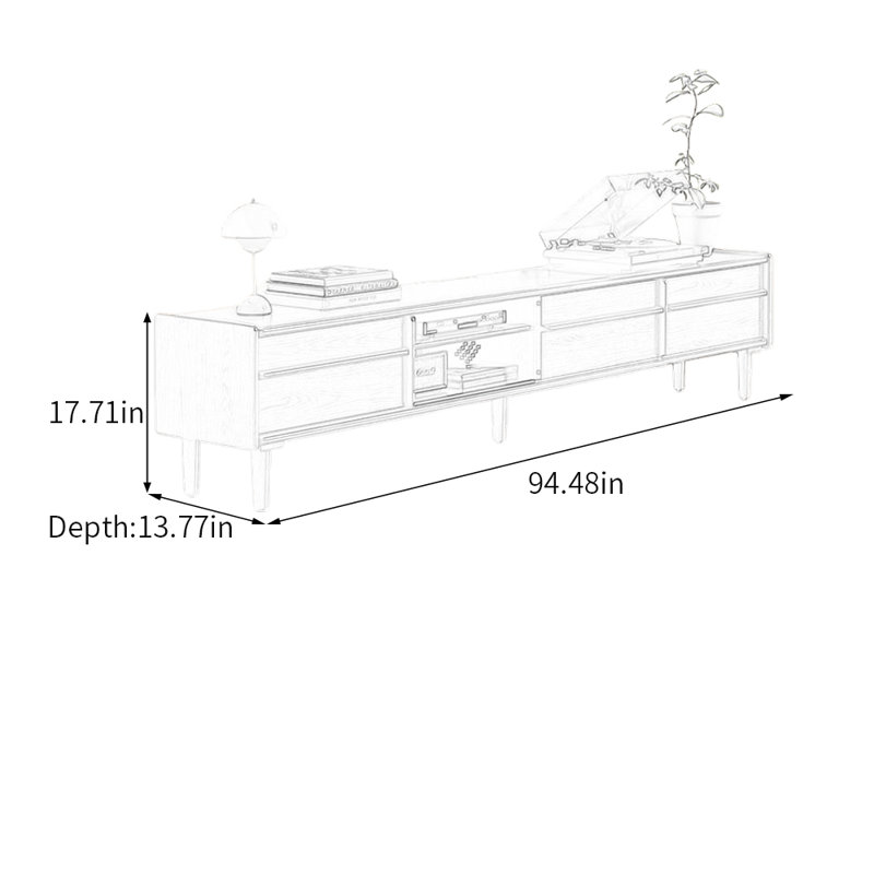 Chaise, 17,71 po H x 94,48 po L x 13,77 po l, Brun noyer