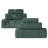 Amaretto Chevron Zero Twist Solid and Jacquard Cotton 6 Piece Bathroom Towel Set-949233381