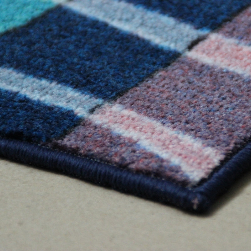 Tapis vert / gris Berkhamstead, Rectangle 3 pi 9 po x 5 pi 5 po