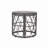 Woven Rattan Side Table - 19.75" Weatherproof PE Wicker, Indoor/Outdoor Accent Table-830455272