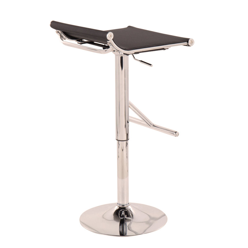 Élégant tabouret de bar réglable pour la cuisine et la salle à manger, rehaussant l'ambiance, Noir, noir, noir, noir