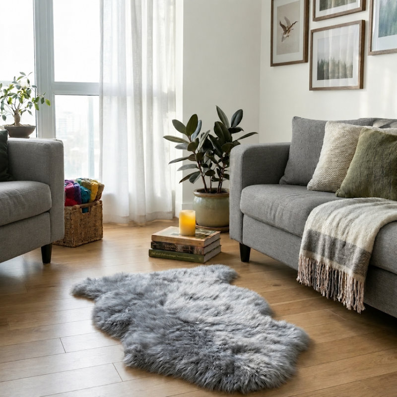 Tapis intérieur / extérieur gris New Zealand