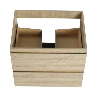 Oak Bathroom Vanity, 24", , Modern Addition Functional Unit