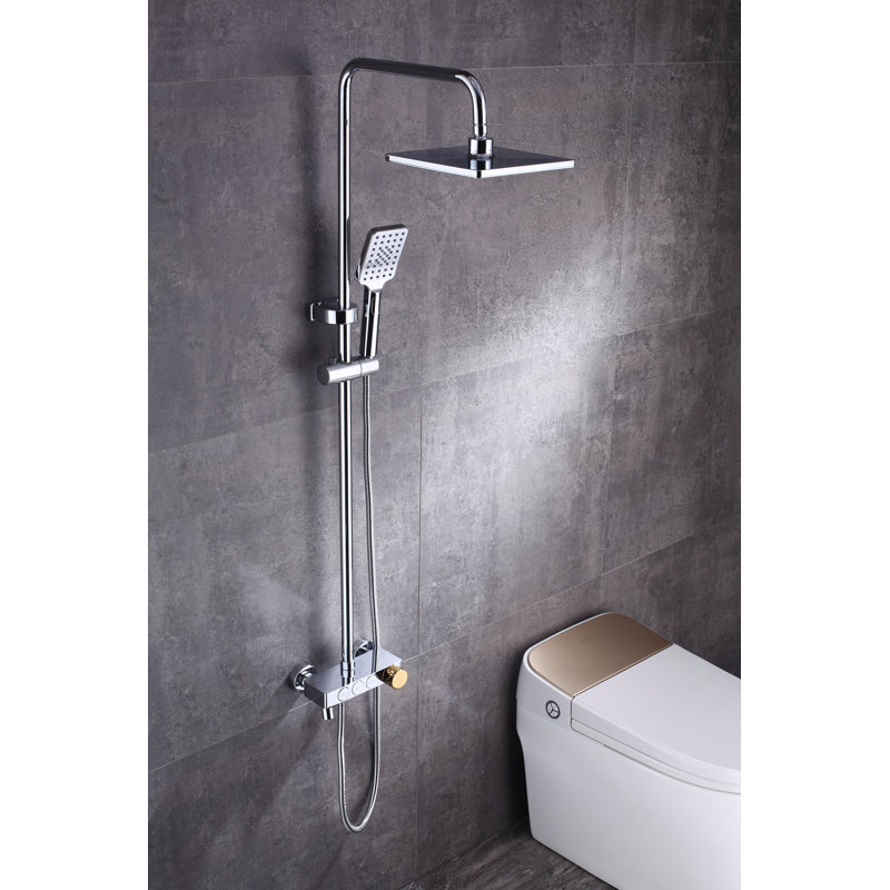 Système de douche complet avec valve brute
