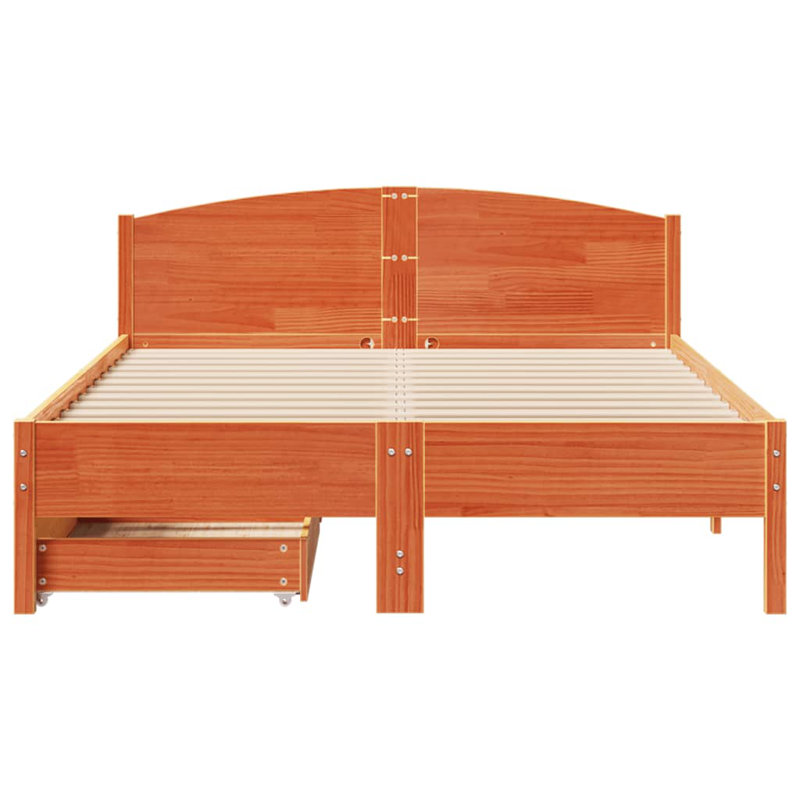 Storage Bed, Kingsize (5'), Wax Brown