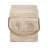Outdoor Wood Grain Square MGO Side Table With Simulated Braided Cord – Indoor Retro End Table For Home & Patio Decor