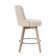 Arleine Swivel Upholstered Counter Stool with Solid Wood Frame