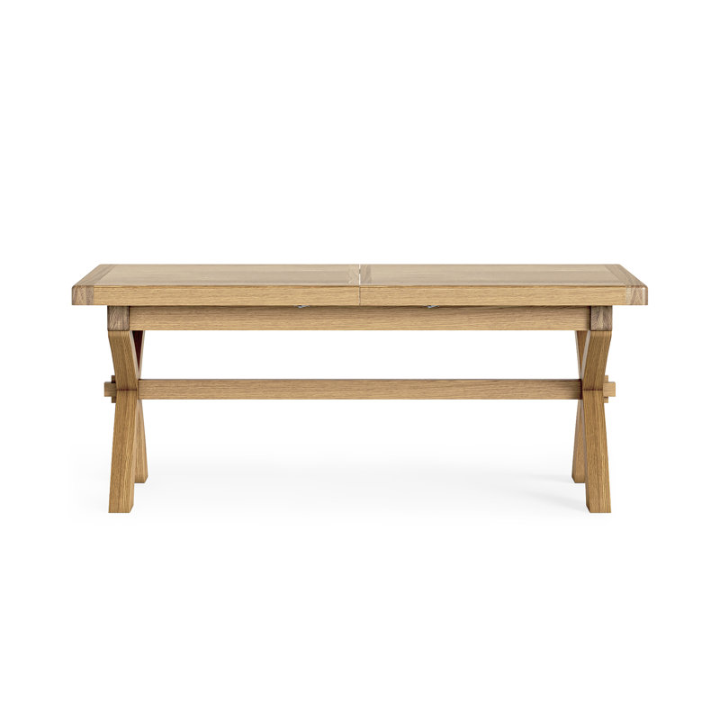 Murphys Oak 200cm Extending Cross Leg Dining Table