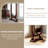 66.93"Special-shaped glass mirror surface, brown mahogany frame dressing mirror