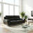Chicago Genuine Leather Sofa, Black 79"-1940741227