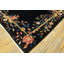 Deep Midnight Blue Almost Black Color Antique Art Deco Chinese Rug