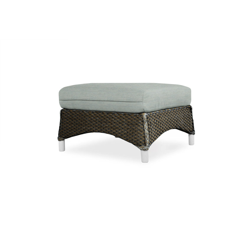 Mandalay Outdoor Ottoman, Demo Mist, Mink