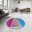 Tapis motif rose/gris/bleu Peddie-1167976201