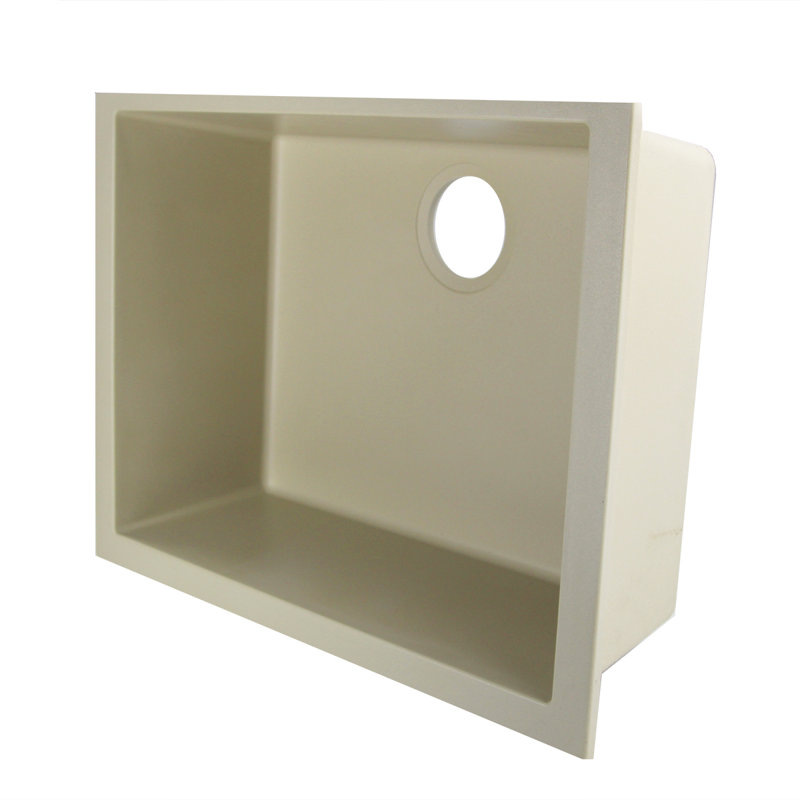 Plymouth 23.62'' L Single Basin Kitchen Sink, Sand