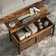 Eoghan 41.7" Lift Top Coffee Table with Hidden Storage Compartment and 2 Rattan Baskets