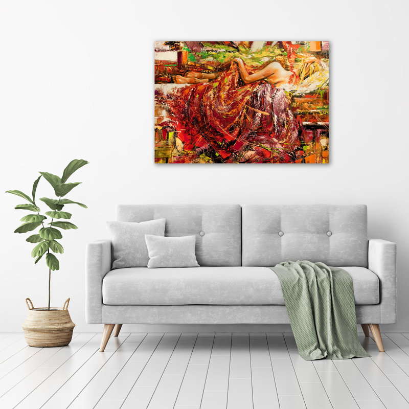 Sleeping Woman - Wrapped Canvas Print