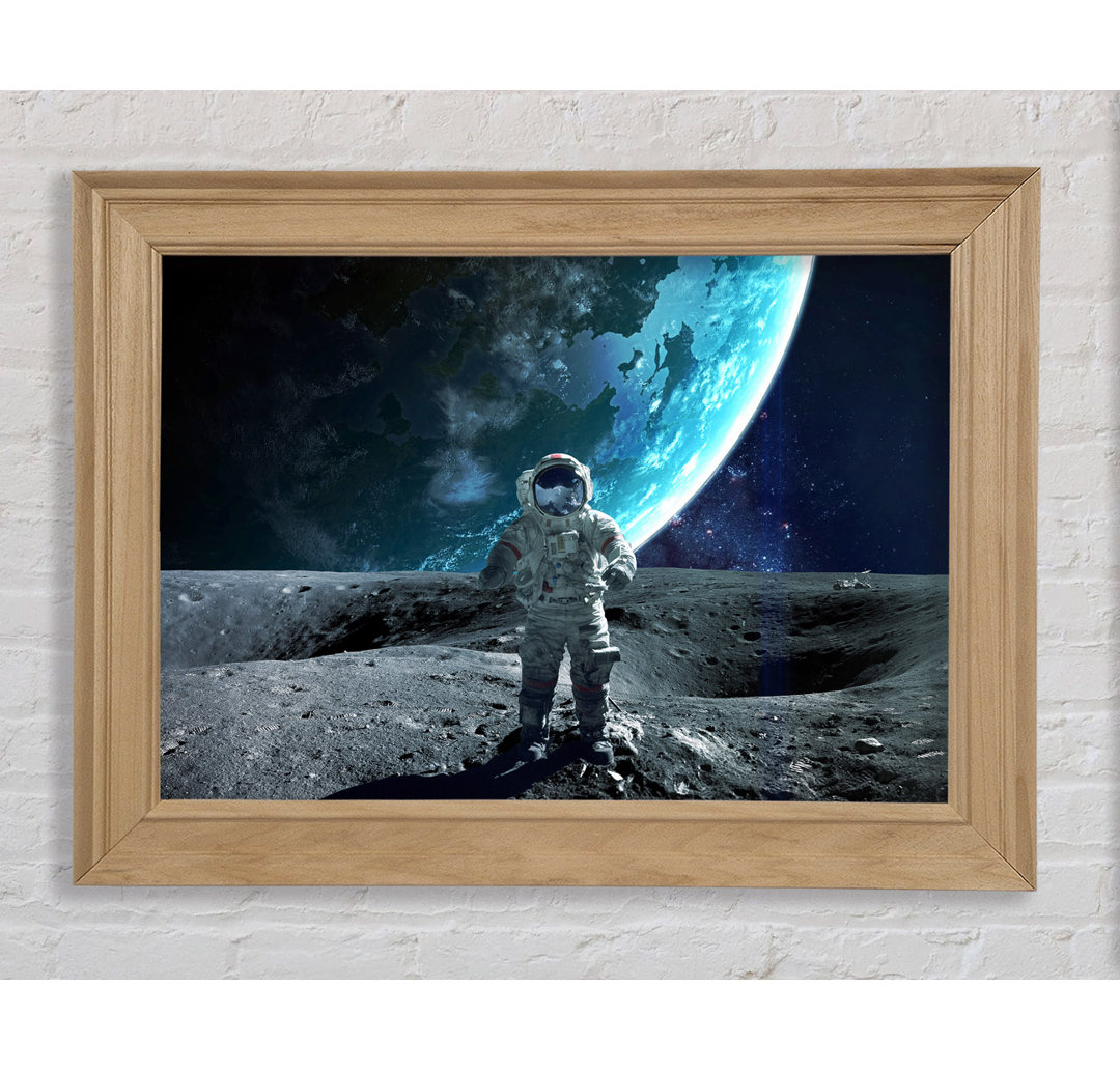 Astronaut auf dem Mond - Druck