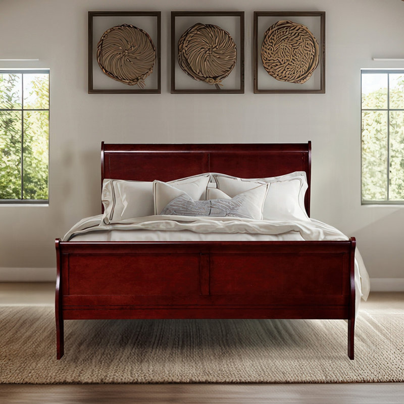 Louis Philippe Bed, Twin, Cherry