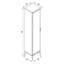 Armoire simple avec miroir 16 po Aurelia
