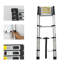 Échelle d'extension, échelle pliante en aluminium, multi-usage portable.-835700539-835700540