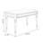 Retro Black Rectangular Solid Wood Dining Table-1259950282