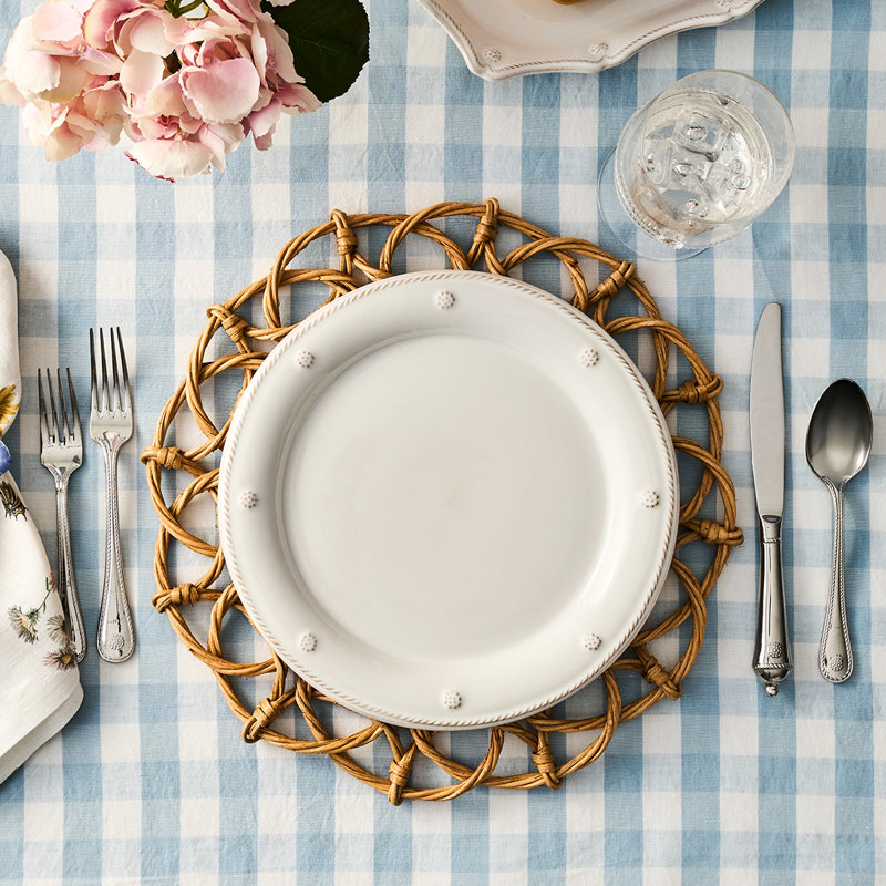 Berry & Thread Dinner Plate, Whitewash
