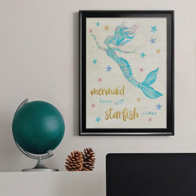 Mermaid Kisses - Peinture sur toile encadrée
