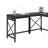 Desk Return 36", Brown finish