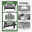 Fauteuil Adirondack d'extérieur inclinable et pliable avec support pour téléphone portable-1101876349-1096097369